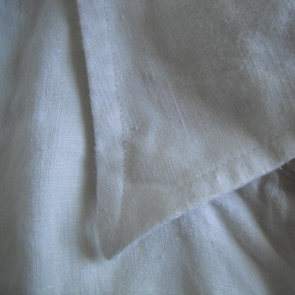 Scoott Barber in Men 100%Linen Long Sleeve Shirt - Picture 8 of 8